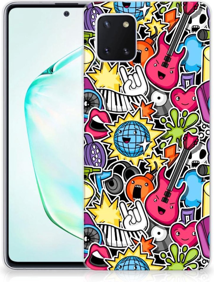 TPU Hoesje voor Samsung Galaxy Note 10 Lite Silicone Back Cover Punk Rock