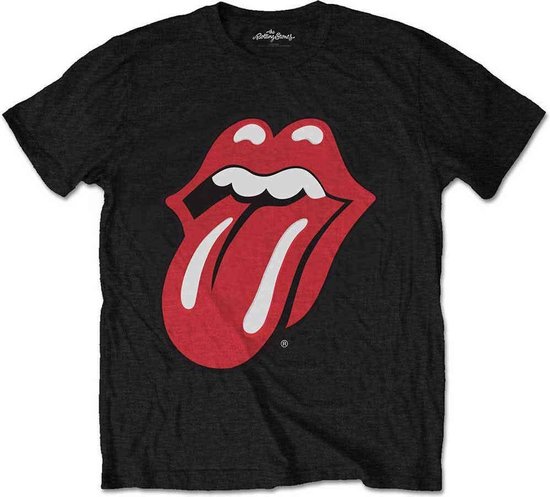 The Rolling Stones - Classic Tongue Kinder T-shirt - Kids tm 10 jaar - Zwart