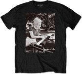 Lady Gaga Heren Tshirt -L- Joanne Piano Zwart