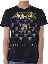 Anthrax Heren Tshirt -XL- Among The Kings Zwart