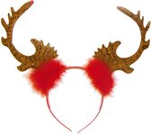 Rendier gewei tiara/diadeem - Diademen/Haarbanden - Kerst verkleed accessoires