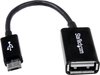 Cable Micro USB Startech UUSBOTG USB A Micro USB B Black