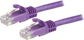 StarTech.com Câble réseau Gigabit RJ45 UTP Cat6 15 m sans protubérances violet