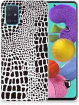 Geschikt voor Samsung Galaxy A51 TPU Hoesje Slangenprint