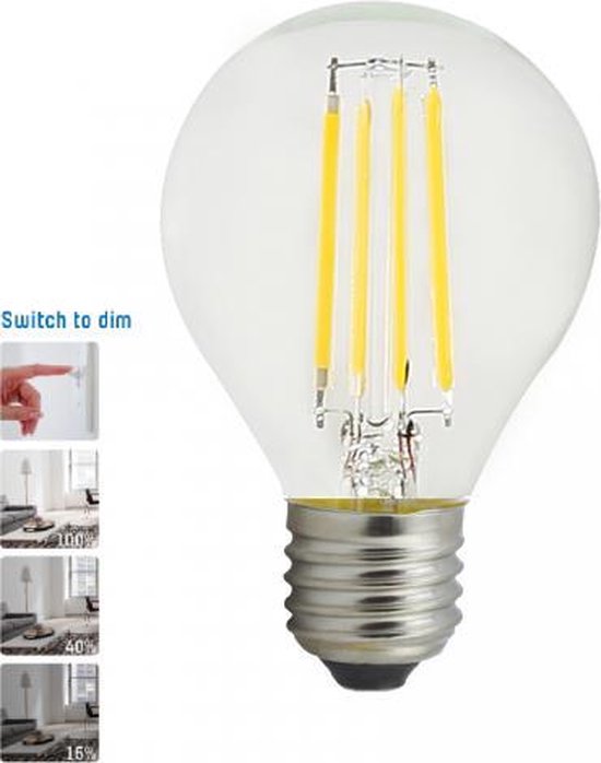 LED's Light E27 lamp G45 Filament 4W 2700K 3-staps dimbaar | bol.com