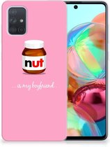 Geschikt voor Samsung Galaxy A71 Siliconen Case Nut Boyfriend