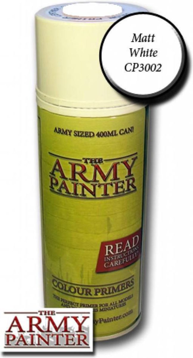The Army Painter Colour Primer: Matt White (400ml) (CP3002