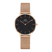 Daniel Wellington Petite Black Melrose horloge  (32 mm) - Goudkleurig