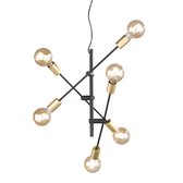 TRIO - Hanglamp Cross Zwart Ø 54 cm