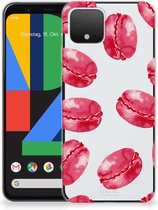 Google Pixel 4 Siliconen Case Pink Macarons
