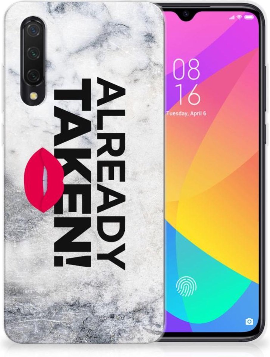 Xiaomi Mi 9 Lite Siliconen hoesje met naam Already Taken White