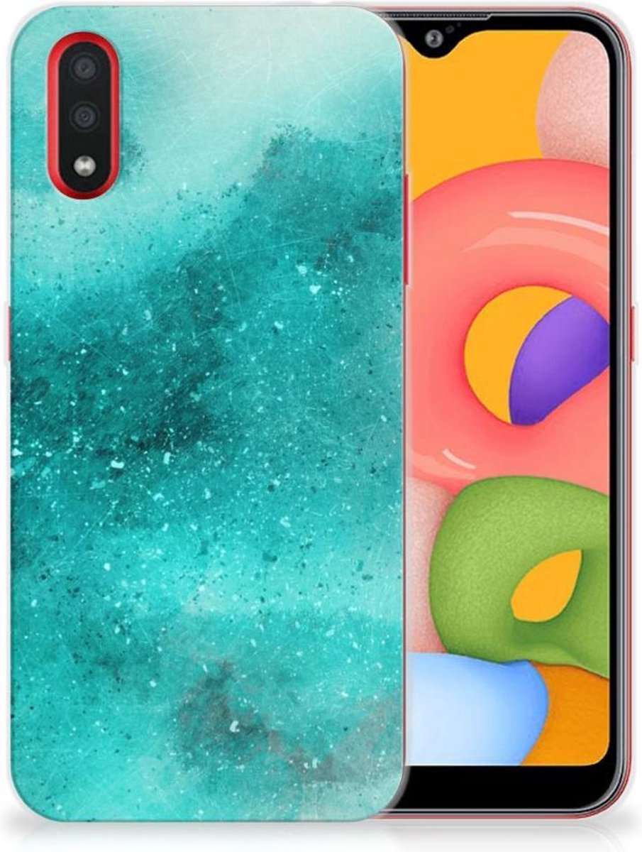 Hoesje maken Samsung Galaxy A01 Painting Blue