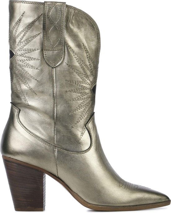 Stefano Lauran Mannen Leren Cowboy Laarzen / Western Boots Julia - Goud -  Maat 40 | bol.com