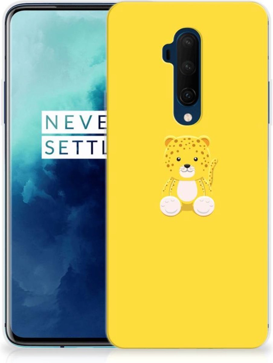 OnePlus 7T Pro Telefoonhoesje met Naam Baby Leopard