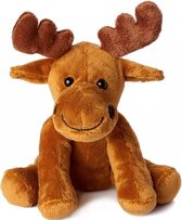 Pluche bruine eland knuffel 20 cm - Elanden knuffels - Speelgoed voor kinderen