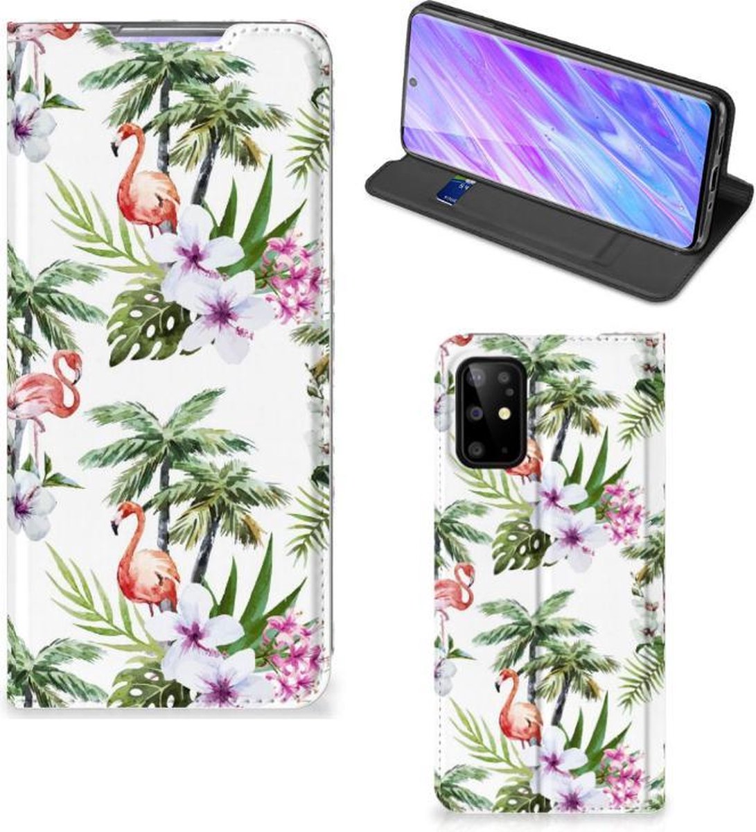 Samsung Galaxy S20 Plus Hoesje maken Flamingo Palms