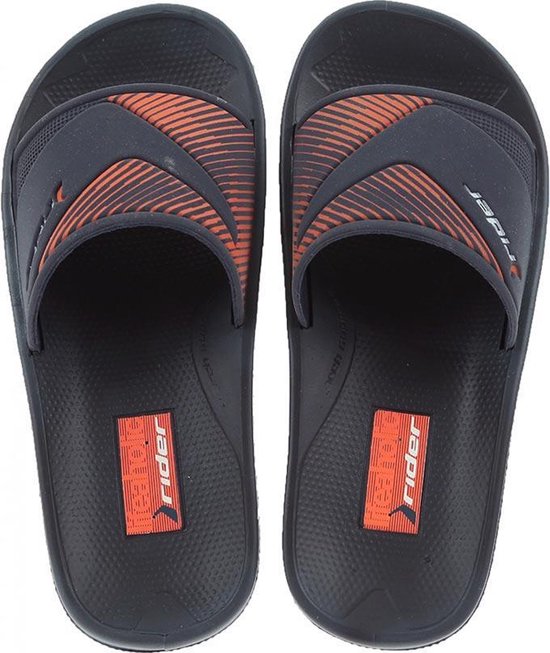 Ipanema Rider Montreal badslippers jongens zwart/oranje | bol.com