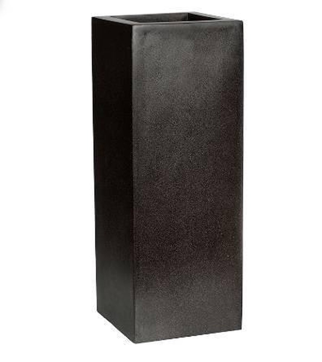 Capi Europe Pot de fleurs rectangulaire Terrazzo - 25x25x67 - Noir