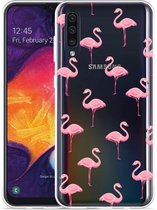 Galaxy A50 Hoesje Flamingo - Designed by Cazy
