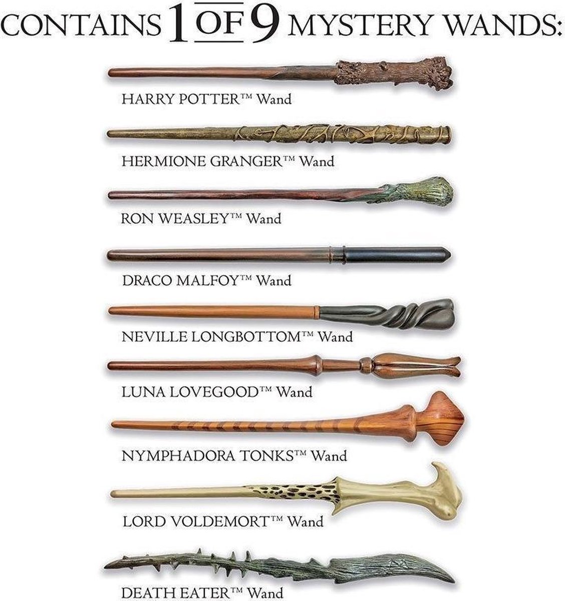 Harry Potter: Mystery Wand Replica - 1 van 9 | Games | bol.com