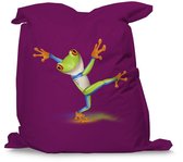 Zitzak Funny Frog Oranje Paars (M)