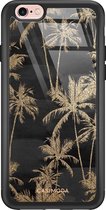 iPhone 6/6s hoesje glass - Palmbomen | Apple iPhone 6/6s case | Hardcase backcover zwart