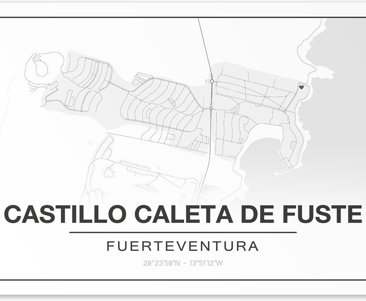 Poster/plattegrond CASTILLO - A4