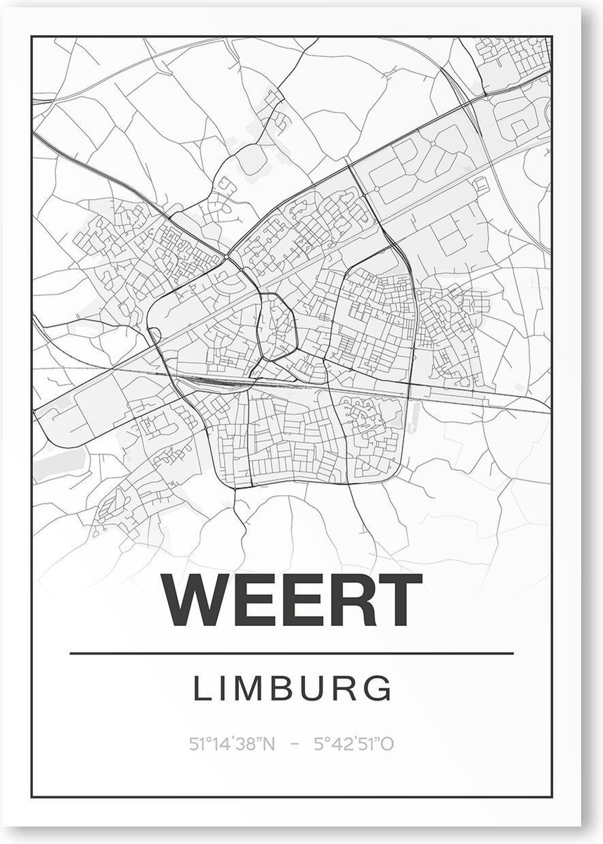 Poster/plattegrond WEERT - A4