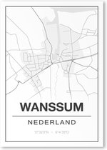 Poster/plattegrond WANSSUM - A4