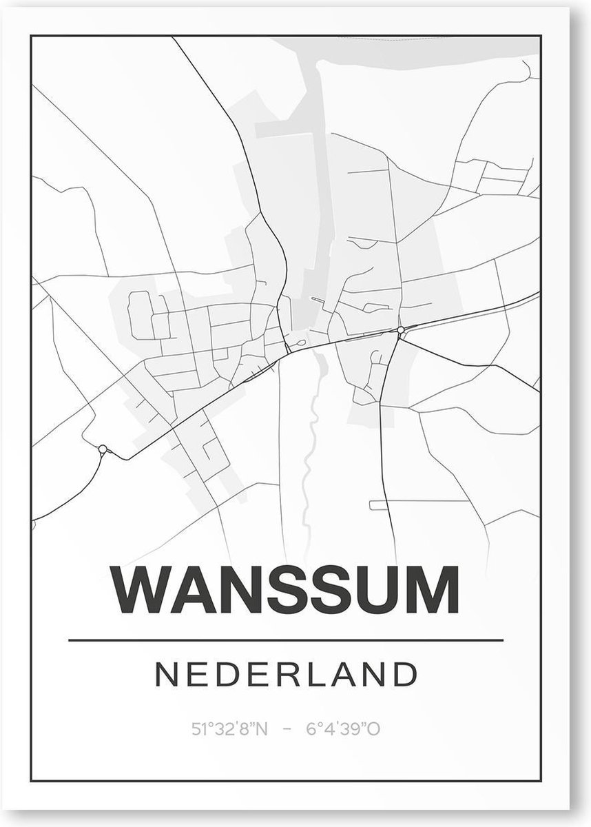 Poster/plattegrond WANSSUM - A4