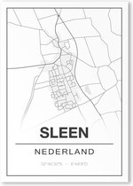 Poster/plattegrond SLEEN - A4