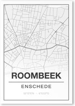 Poster/plattegrond ROOMBEEK - 30x40cm