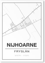 Poster/plattegrond NIJHORNE - 30x40cm