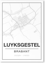 Poster/plattegrond LUYKSGESTEL - A4