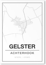 Poster/plattegrond GELSTER - 30x40cm