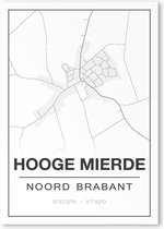 Poster/plattegrond HOOGEMIERDE - 30x40cm