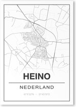 Poster/plattegrond HEINO - 30x40cm