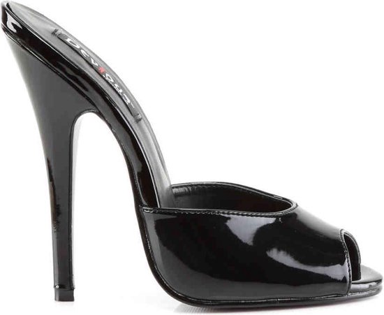 Devious - DOMINA-101 Muiltjes - Paaldans schoenen - 40 Shoes - Zwart