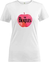 The Beatles - Apple Logo Dames T-shirt - L - Wit