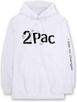 Tupac - I See No Changes Hoodie/trui - XL - Wit
