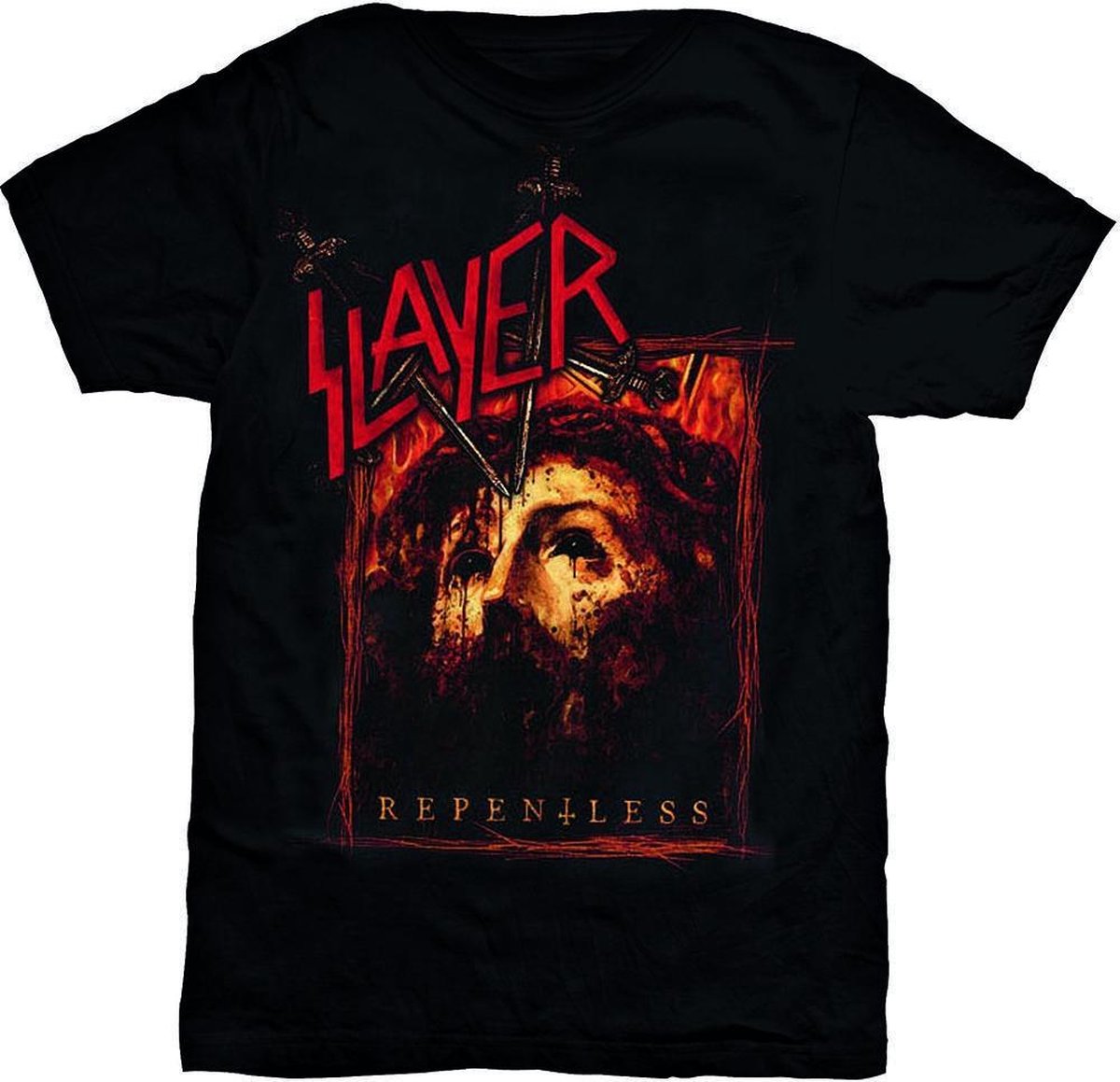 Slayer Repentless Rectangle Mens Blk TS: Small
