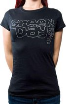 Tshirt Femme Green Day -L- Pot de Fleurs Noir
