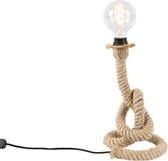 Leuchten Direct ropa - Landelijkee Tafellamp - 1 lichts - H 330 mm - Bruin - Woonkamer | Slaapkamer | Keuken