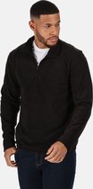 Zwarte dunne fleece trui met halve rits merk Regatta maat M