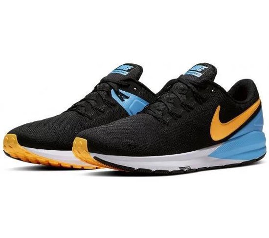 Nike Air Zoom Structure 22 hardloopschoenen heren marine/geel/wit | bol.com