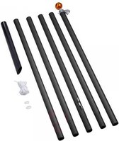 Fairybell de drapeau noir en aluminium divisible 600CM Fairybell
