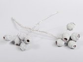 Kerststekers - Bellgum Takken Met White Wash 15 Stuks 25cm