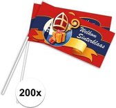 Sinterklaas zwaaivlaggetjes 200 stuks