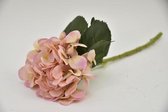 Kunstbloemen En Overige - Hydrangea Artist Soft Pink 48cm
