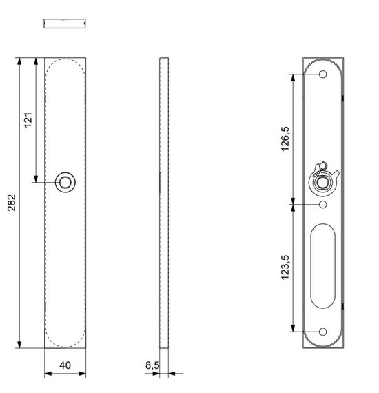 6 unidades de IBILI 738450E PALETA RECTANGULAR XL INOX ECOPROF